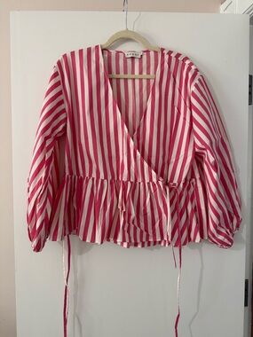 Rhode pink stripe wrap, size small